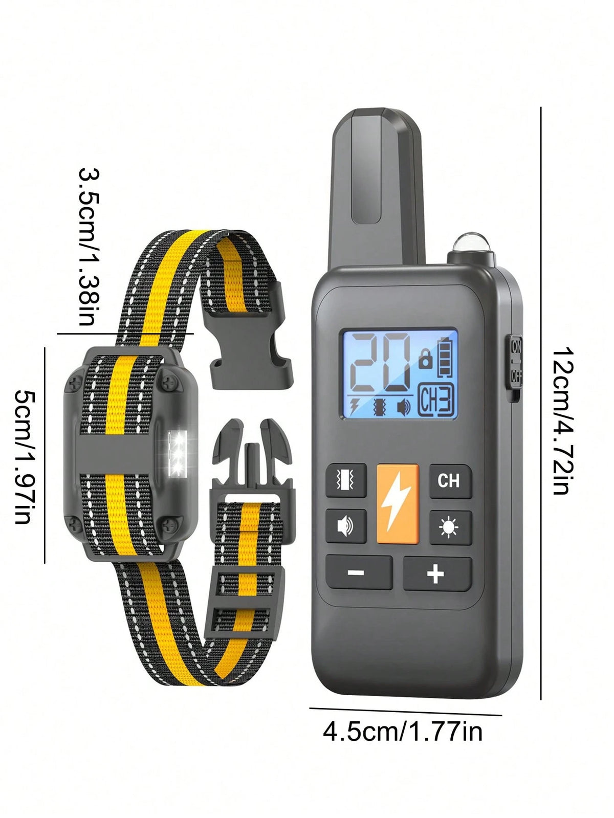 800m Waterproof Dog Training Collar | Remote Vibration & Sound