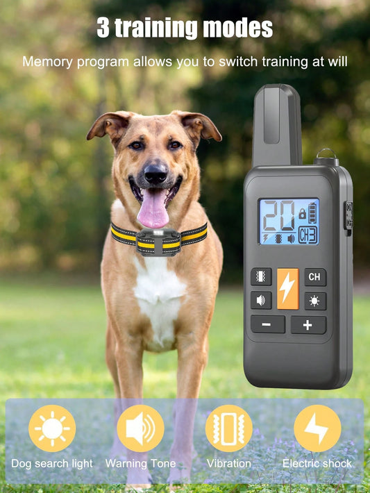 800m Waterproof Dog Training Collar | Remote Vibration & Sound