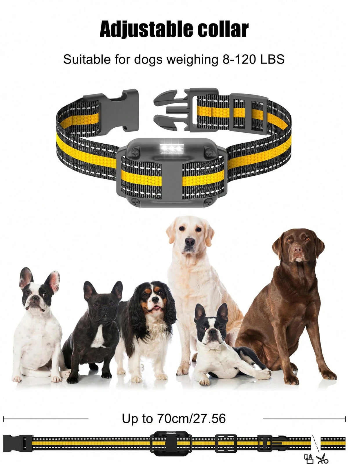 800m Waterproof Dog Training Collar | Remote Vibration & Sound