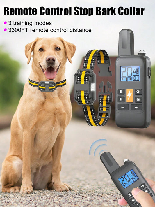 800m Waterproof Dog Training Collar | Remote Vibration & Sound