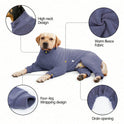 4-Leg Dog Winter Pajamas | Soft Warm Bodysuit for Medium & Large Dogs