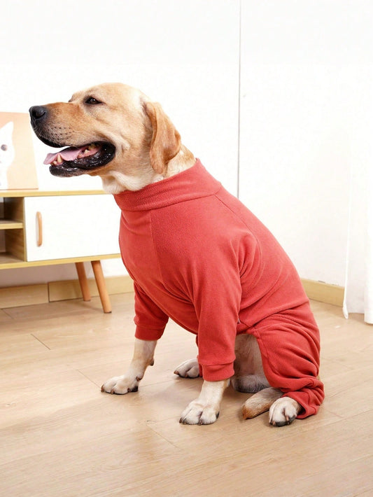 4-Leg Dog Winter Pajamas | Soft Warm Bodysuit for Medium & Large Dogs