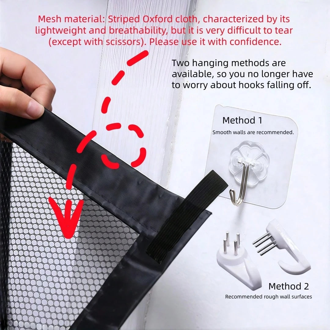 Foldable Pet Mesh Fence | No-Drill Safety Gate for Dogs & Cats