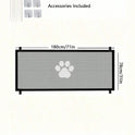 Foldable Pet Mesh Fence | No-Drill Safety Gate for Dogs & Cats