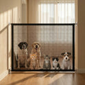 Foldable Pet Mesh Fence | No-Drill Safety Gate for Dogs & Cats