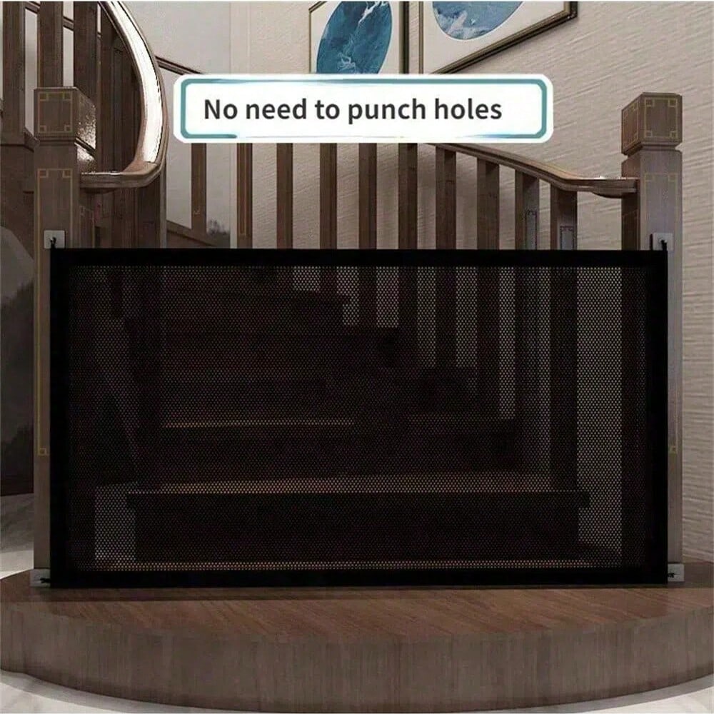 Portable Mesh Pet Safety Gate | No-Drill Dog & Cat Barrier