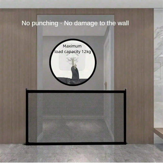 Portable Mesh Pet Safety Gate | No-Drill Dog & Cat Barrier