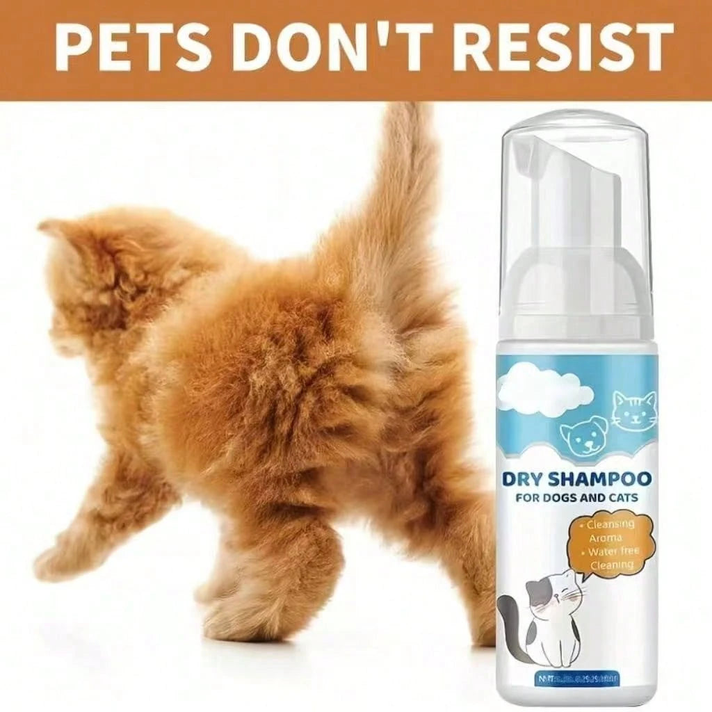 No-Rinse Pet Cleaning Foam 100ml – Gentle Cat & Dog Cleaner
