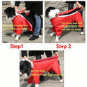 Waterproof Dog Raincoat for Large Dogs | Hooded Rain Jacket with Full Coverage