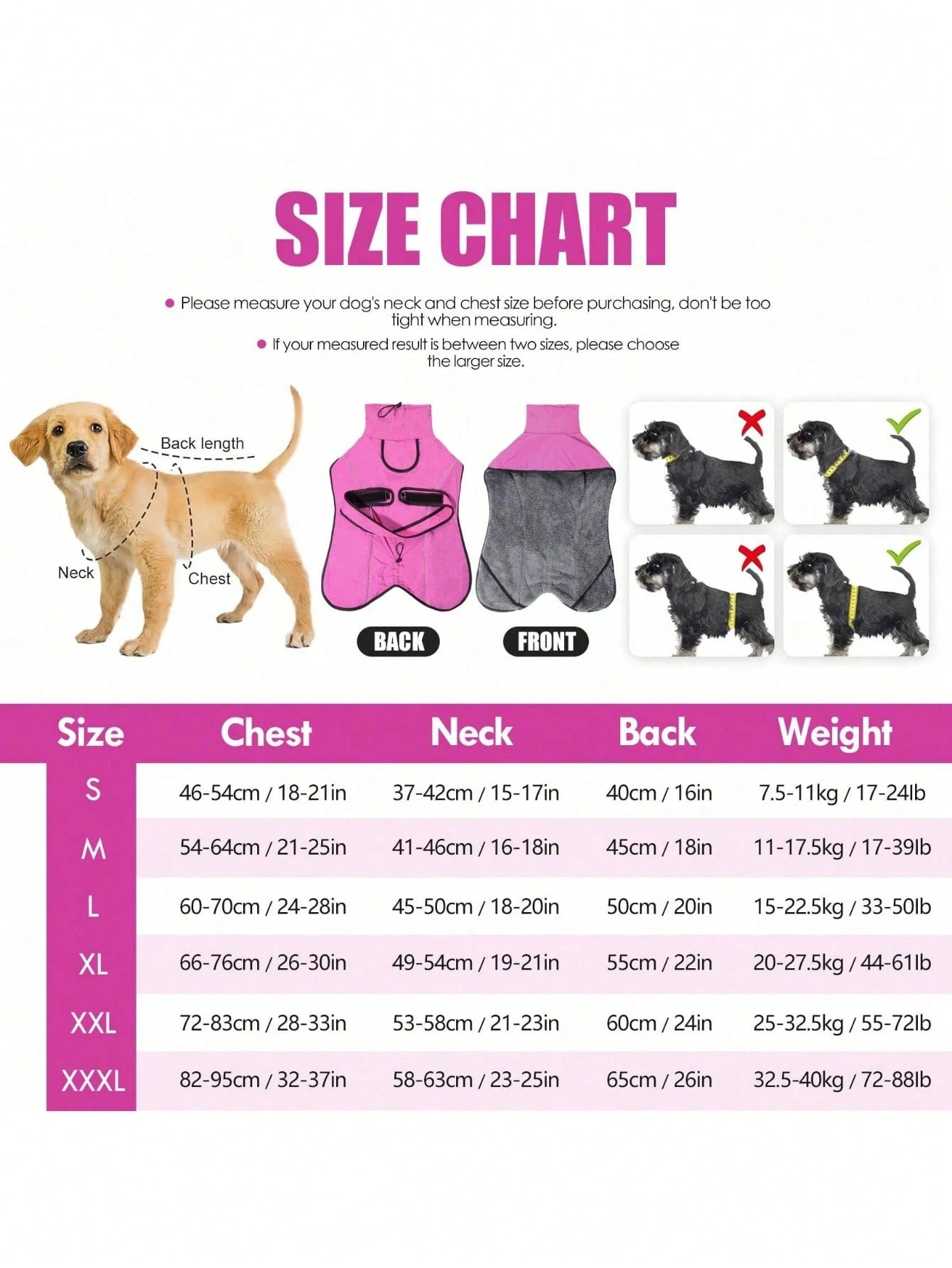 Waterproof Winter Dog Coat with Fleece Lining | Reflective Jacket for Small, Medium & Large Dogs
