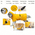 Double-Sided Waterproof Dog Raincoat | Reversible All-Weather Jacket