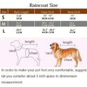 Large Waterproof Dog Raincoat with Reflective Strips & Adjustable Hood