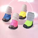 Breathable Mesh Dog Shoes | Non-Slip Summer Sandals for Dogs (set of 4)