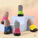 Breathable Mesh Dog Shoes | Non-Slip Summer Sandals for Dogs (set of 4)