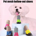 Breathable Mesh Dog Shoes | Non-Slip Summer Sandals for Dogs (set of 4)