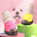 Breathable Mesh Dog Shoes | Non-Slip Summer Sandals for Dogs (set of 4)
