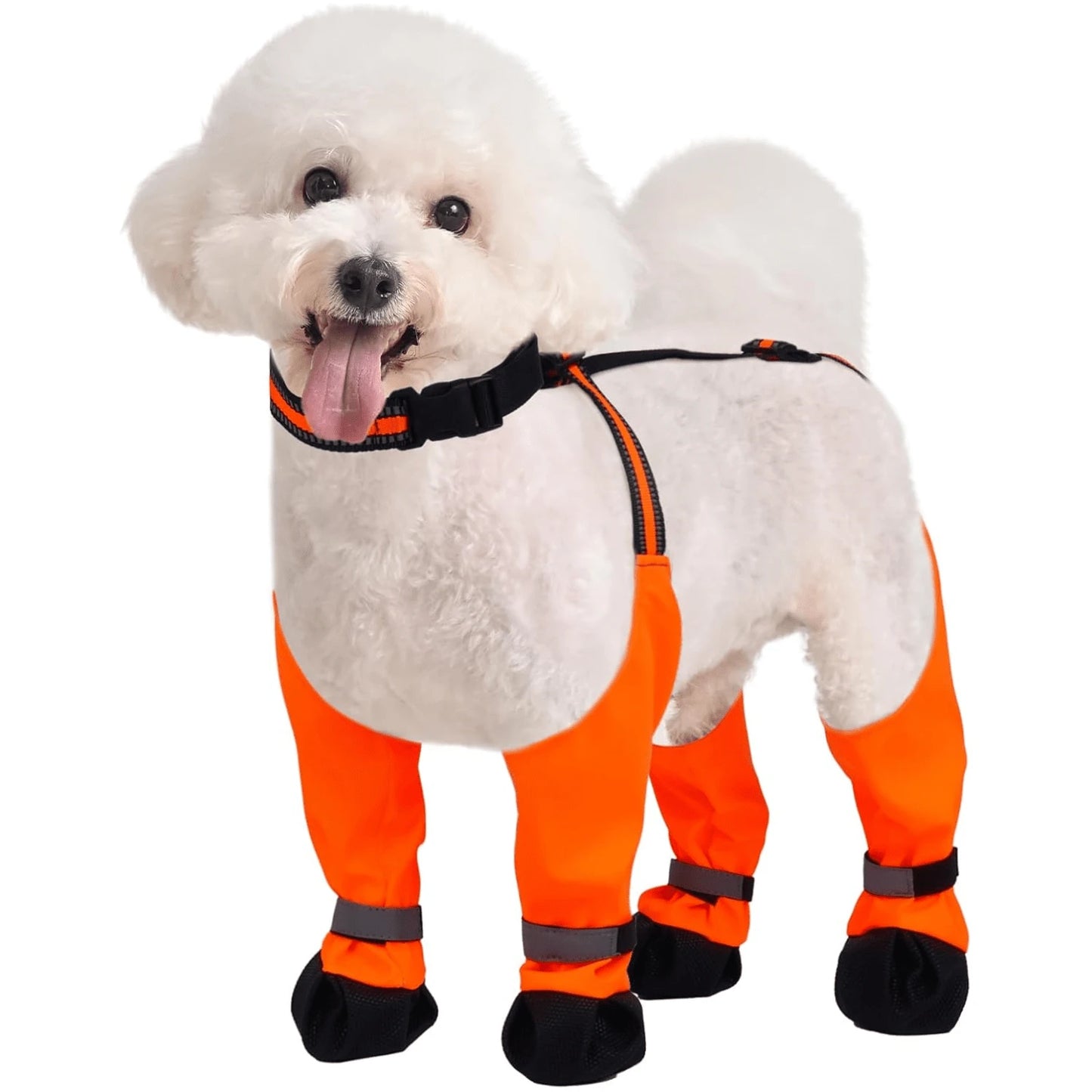 Anti-Slip Waterproof Dog Boots | Adjustable Paw Protection Shoes