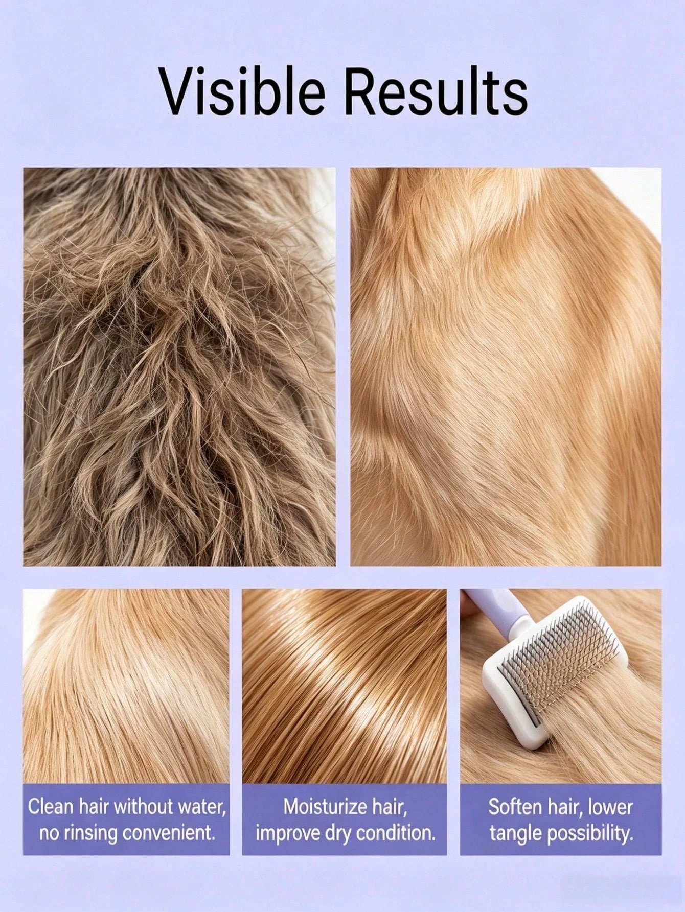 Waterless Pet Shampoo Foam | No-Rinse Dry Cleanser for Cats & Dogs (60ml)