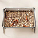 2000ml Stainless Steel Dog Bowl – Elevated Tilted Neck-Relief Feeder