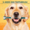 3-Sided Dog & Cat Toothbrush Kit – Pet Finger Toothbrush & Dental Care (set of 5 pieces)