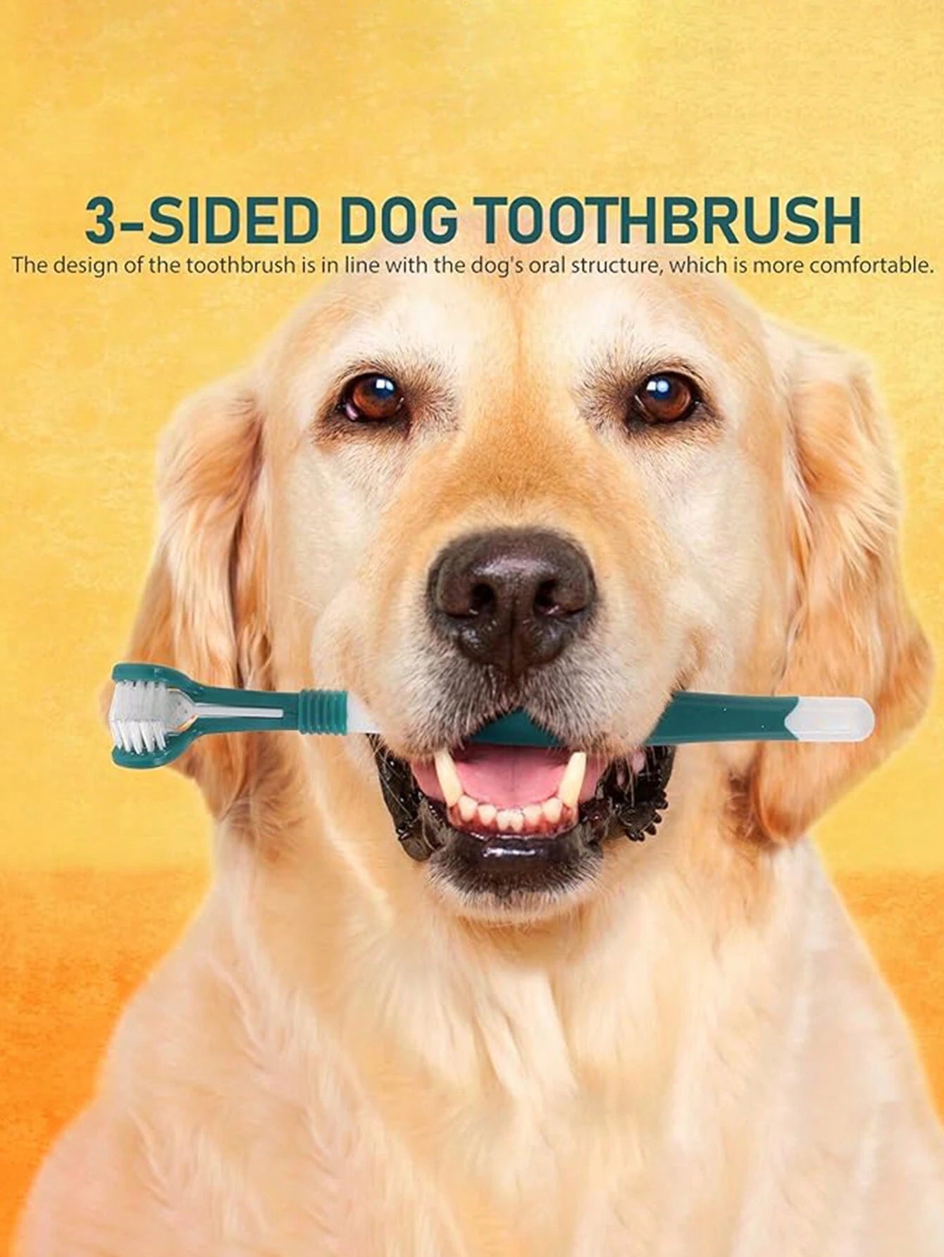 3-Sided Dog & Cat Toothbrush Kit – Pet Finger Toothbrush & Dental Care (set of 5 pieces)
