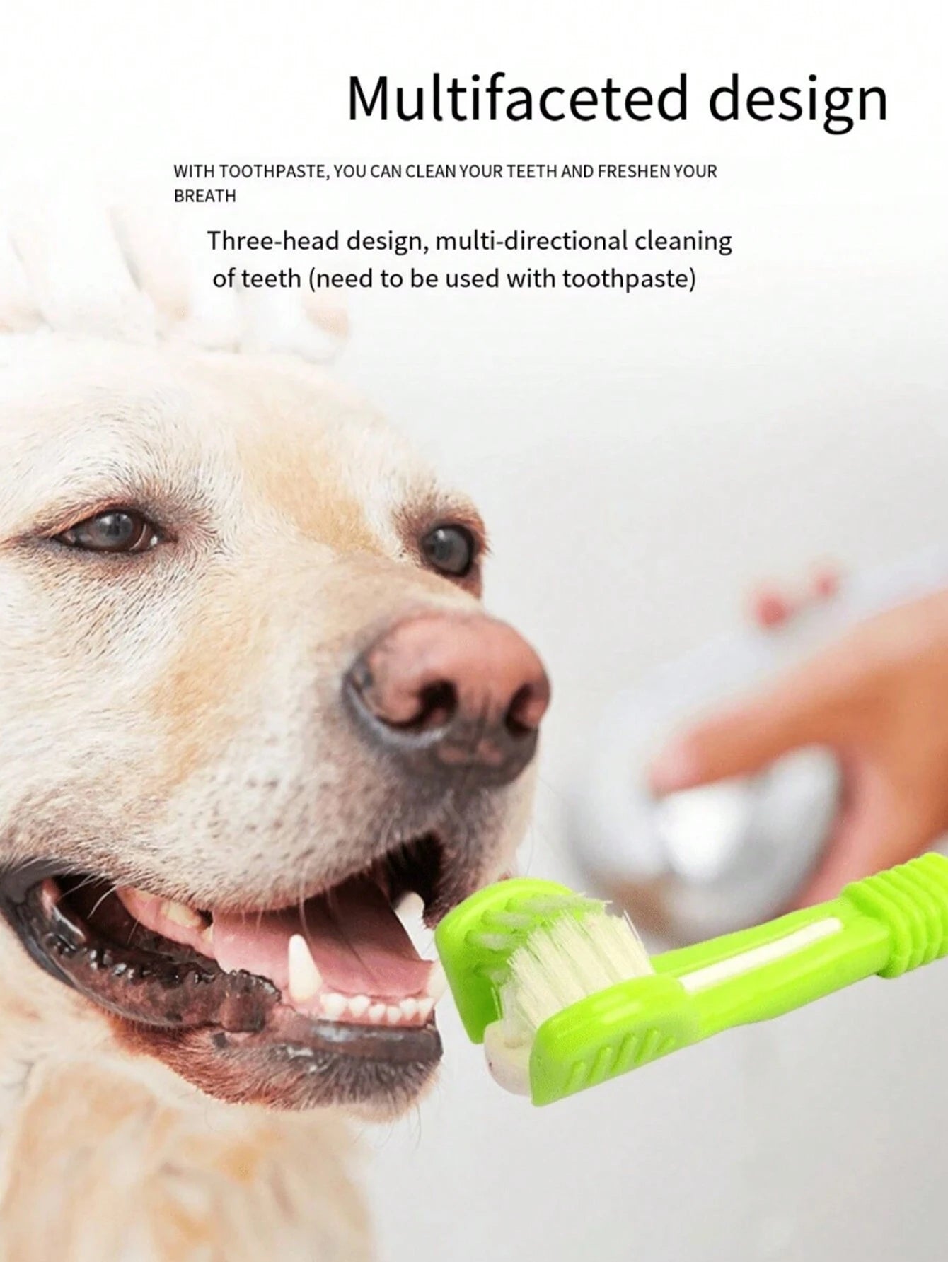 3-Sided Dog & Cat Toothbrush Kit – Pet Finger Toothbrush & Dental Care (set of 5 pieces)