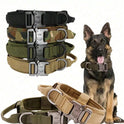 Tactical Dog Collar with Handle | Heavy Duty Reflective Collar