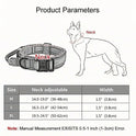 Tactical Dog Collar with Handle | Heavy Duty Reflective Collar
