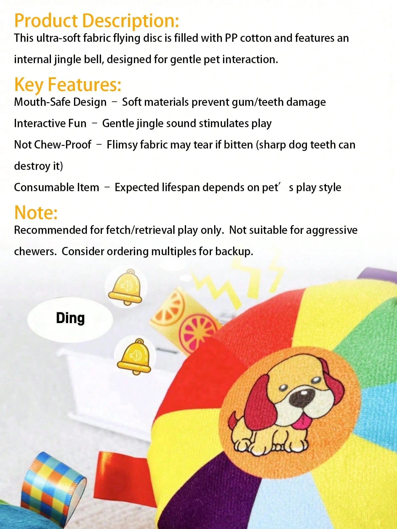 Interactive Squeaky Dog Toy | Plush Chew Toy for Puppies & Dogs
