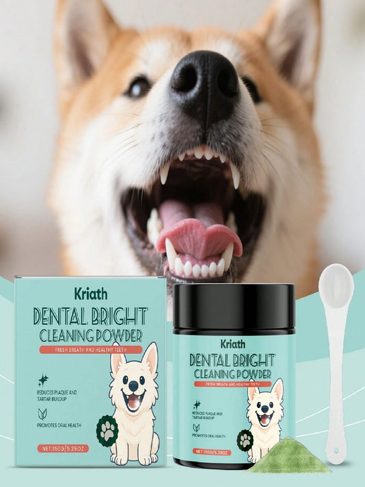 Dog Tooth Cleaning Powder – Daily Dental Care for Fresh Breath & Clean Teeth