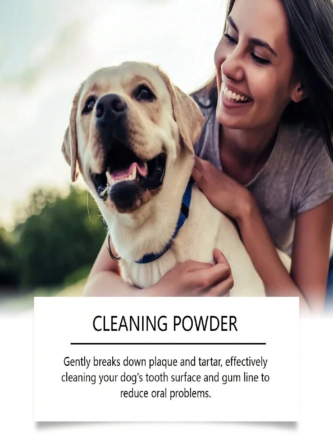 Dog Tooth Cleaning Powder – Daily Dental Care for Fresh Breath & Clean Teeth