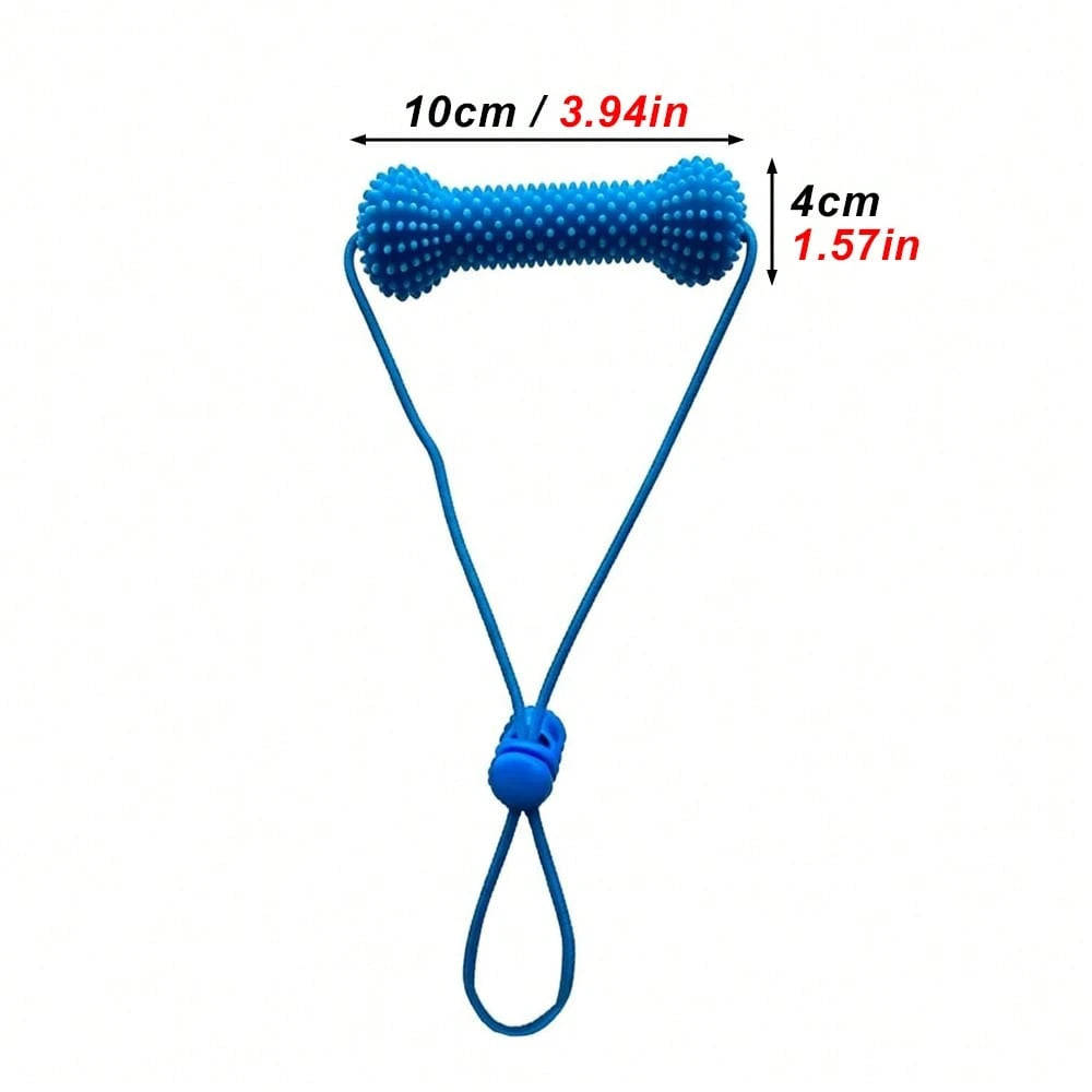 Rope Dog Chew Toy & Toothbrush – Interactive Dental Cleaning Toy