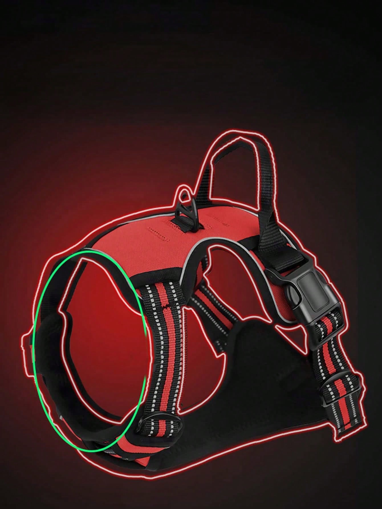 Reflective No-Pull Dog Harness – Durable Vest for Medium & Large Dogs