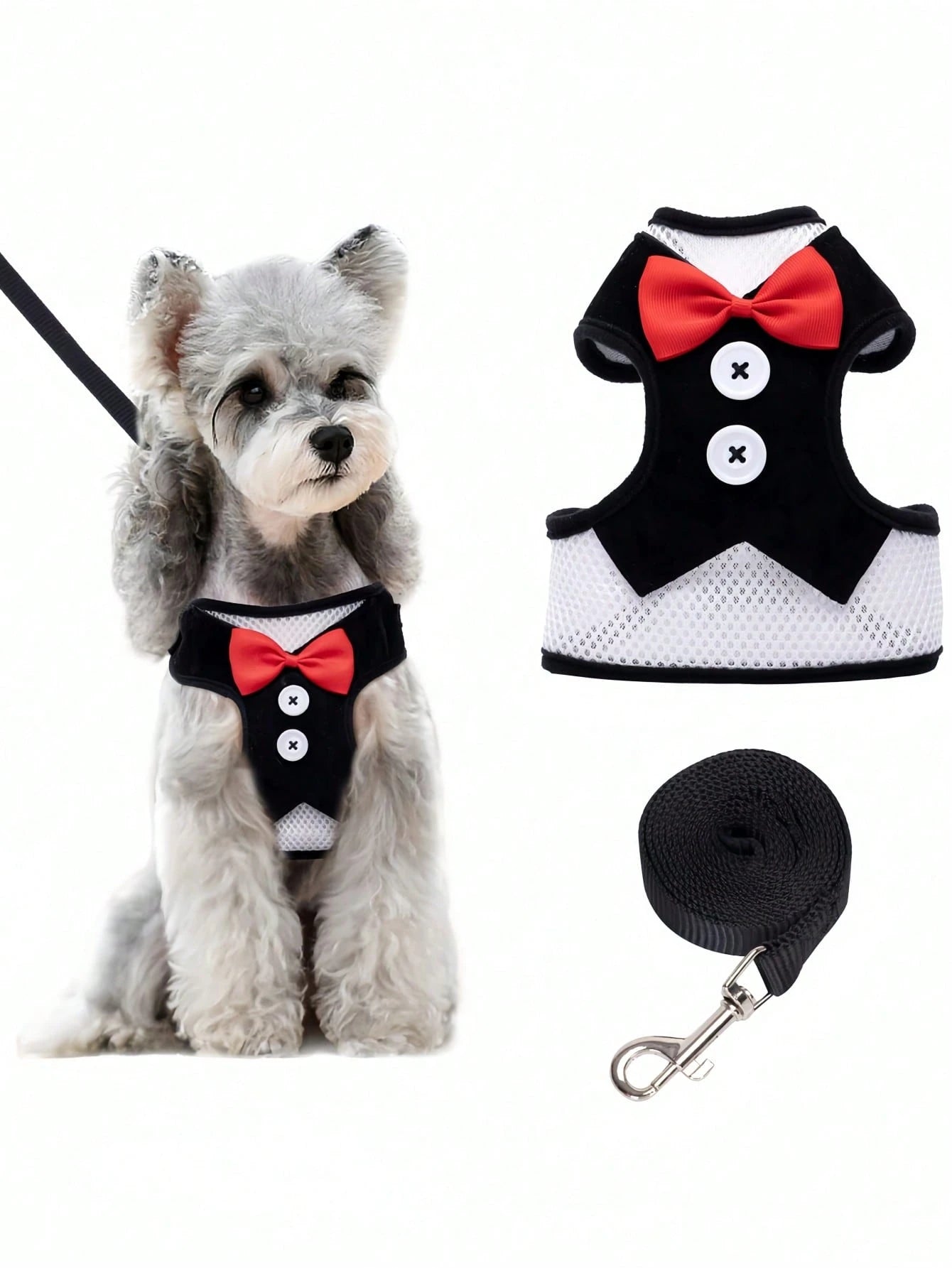 Pet Chest Harness & Leash Set – Adjustable Walking Harness for Small & Medium Dogs