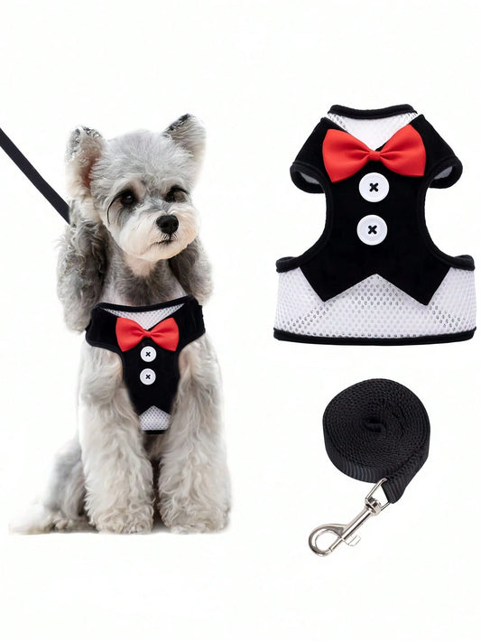 Pet Chest Harness & Leash Set – Adjustable Walking Harness for Small & Medium Dogs