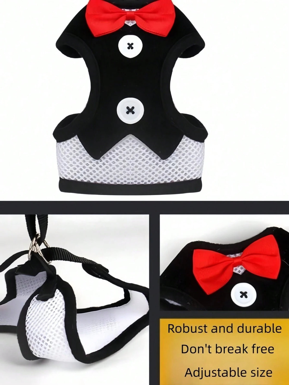 Pet Chest Harness & Leash Set – Adjustable Walking Harness for Small & Medium Dogs