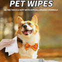 Pet Cleaning Wet Wipes | Alcohol-Free Grooming Wipes for Dogs & Cats (12 pieces per back)