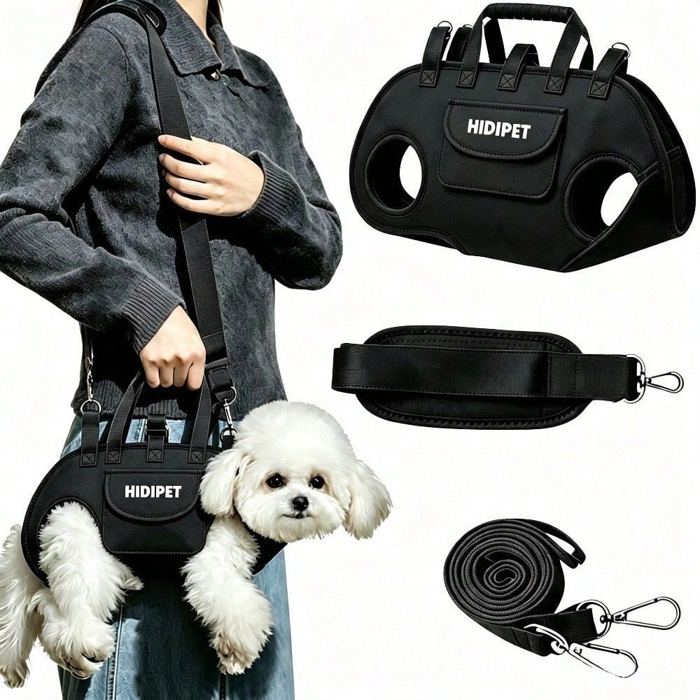 2-Way Pet Carrier Bag for Cats & Small Dogs – Crossbody Travel Bag