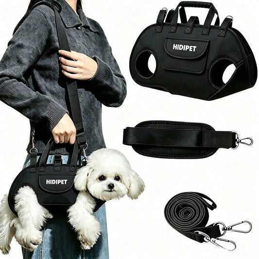 2-Way Pet Carrier Bag for Cats & Small Dogs – Crossbody Travel Bag