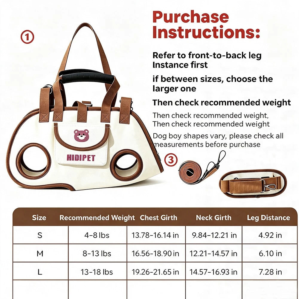 2-Way Pet Carrier Bag for Cats & Small Dogs – Crossbody Travel Bag