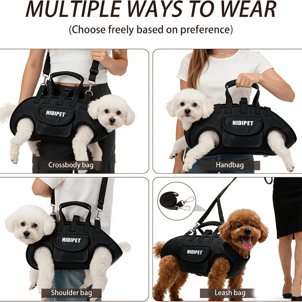 2-Way Pet Carrier Bag for Cats & Small Dogs – Crossbody Travel Bag