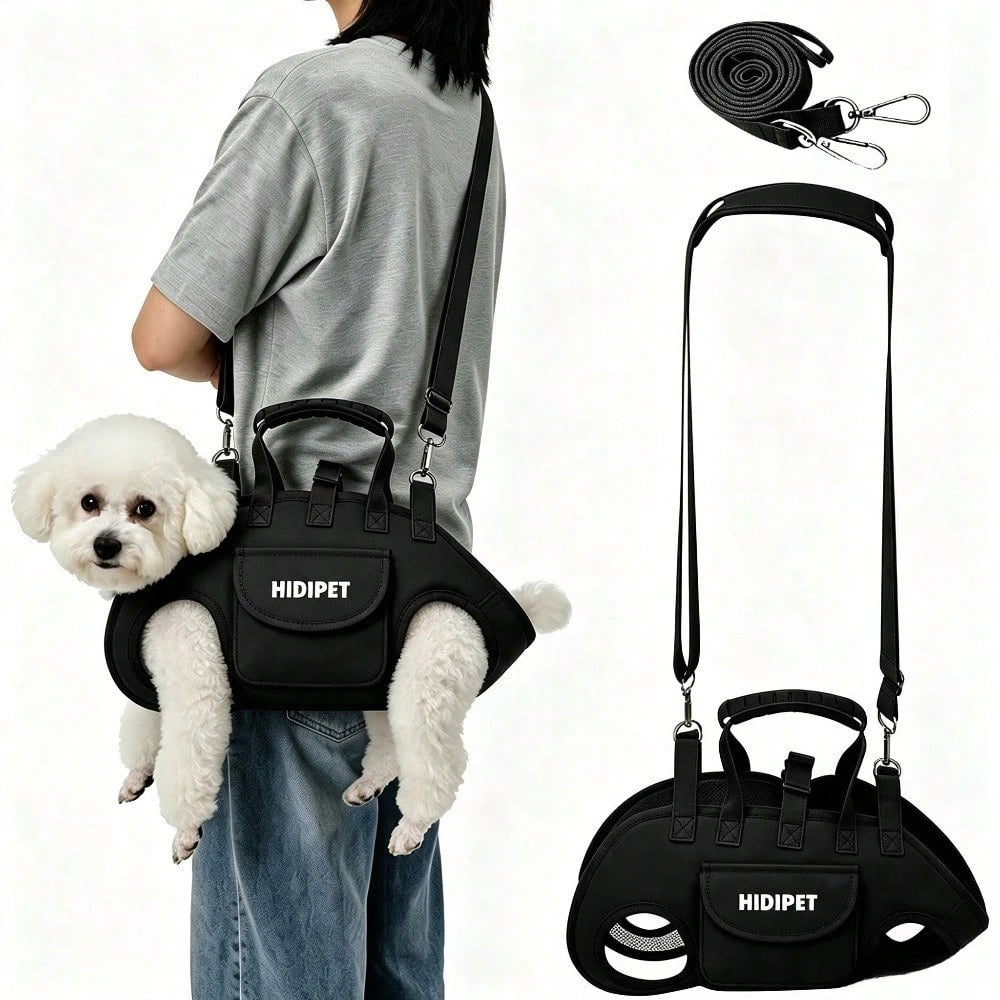 2-Way Pet Carrier Bag for Cats & Small Dogs – Crossbody Travel Bag