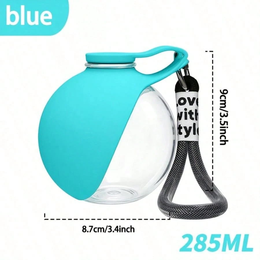 Portable Dog Water Bottle with Foldable Silicone Bowl | Leak-Proof Travel Water Dispenser