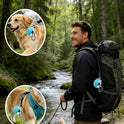 Portable Dog Water Bottle with Foldable Silicone Bowl | Leak-Proof Travel Water Dispenser