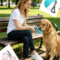 Portable Dog Water Bottle with Foldable Silicone Bowl | Leak-Proof Travel Water Dispenser