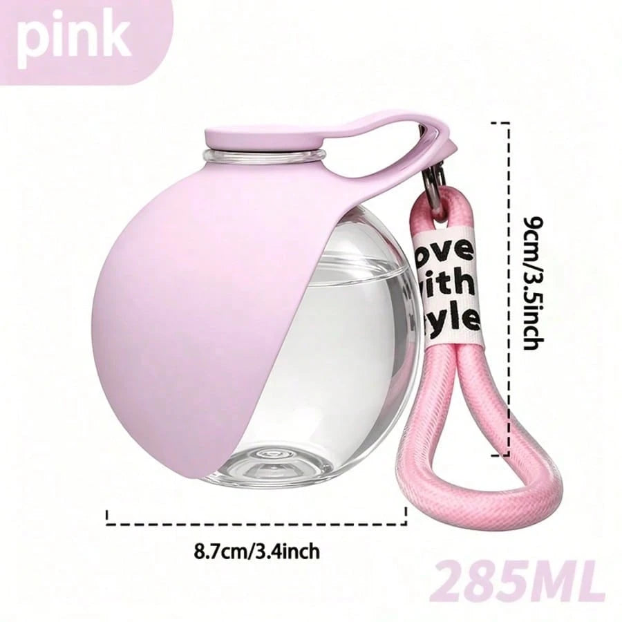 Portable Dog Water Bottle with Foldable Silicone Bowl | Leak-Proof Travel Water Dispenser