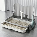 Indoor Dog Toilet with Splash Guard & Pee Pad Holder | Easy Clean Training Tray
