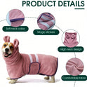 Hooded Dog Bathrobe & Quick-Dry Towel for Dogs & Cats