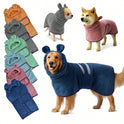 Hooded Dog Bathrobe & Quick-Dry Towel for Dogs & Cats