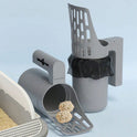 Detachable Cat Litter Scoop with Waste Storage Box & Trash Bags – Large Capacity Durable PP Pet Cleaning Tool